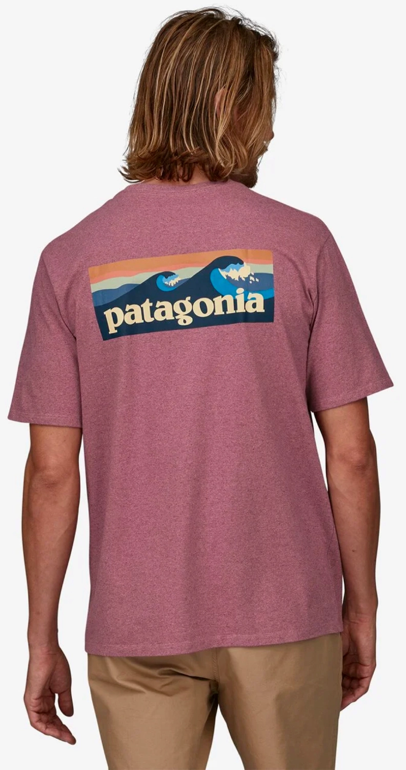 T-Shirt Patagonia Men Boardshort Logo Pocket Responsibili Tee Evening Mauve 5 T-Shirt Patagonia Men Boardshort Logo Pocket Responsibili Tee Evening Mauve - Afbeelding 3
