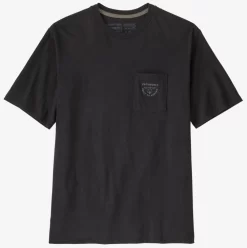 T-Shirt Patagonia Men Forge Mark Crest Pocket Responsibili Tee Ink Black