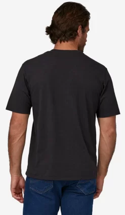 T-Shirt Patagonia Men Forge Mark Crest Pocket Responsibili Tee Oar Tan -Patagonië Outdoor Sportkleding 3765620zwart203 1