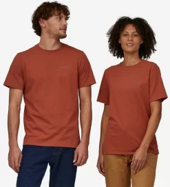 T-Shirt Patagonia Unisex Fitz Roy Icon Responsibili Tee Quartz Coral -Patagonië Outdoor Sportkleding 37665 qzco ckdj3