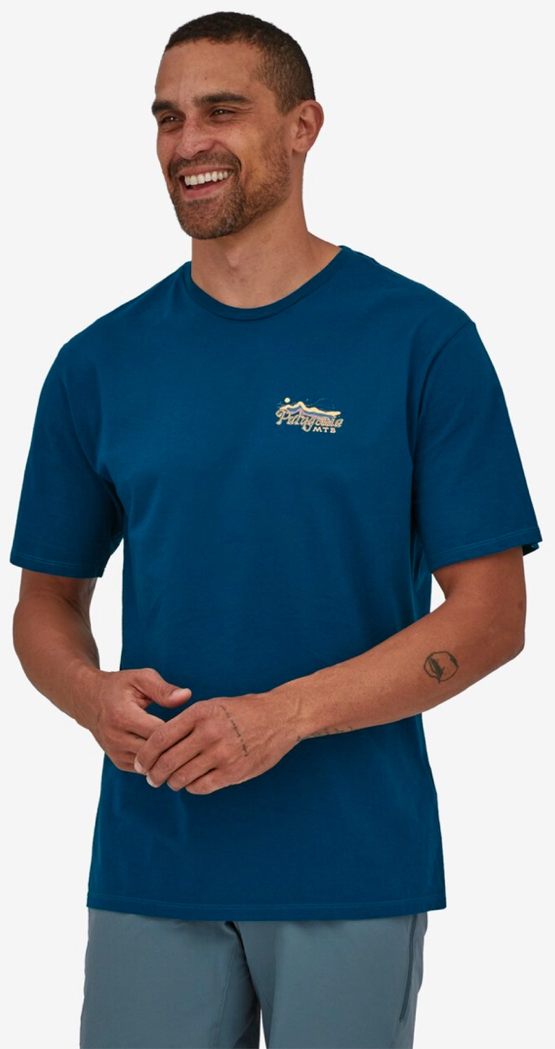 T-Shirt Patagonia Men Protect Pedal Organic Lagom Blue 4 T-Shirt Patagonia Men Protect Pedal Organic Lagom Blue - Afbeelding 2