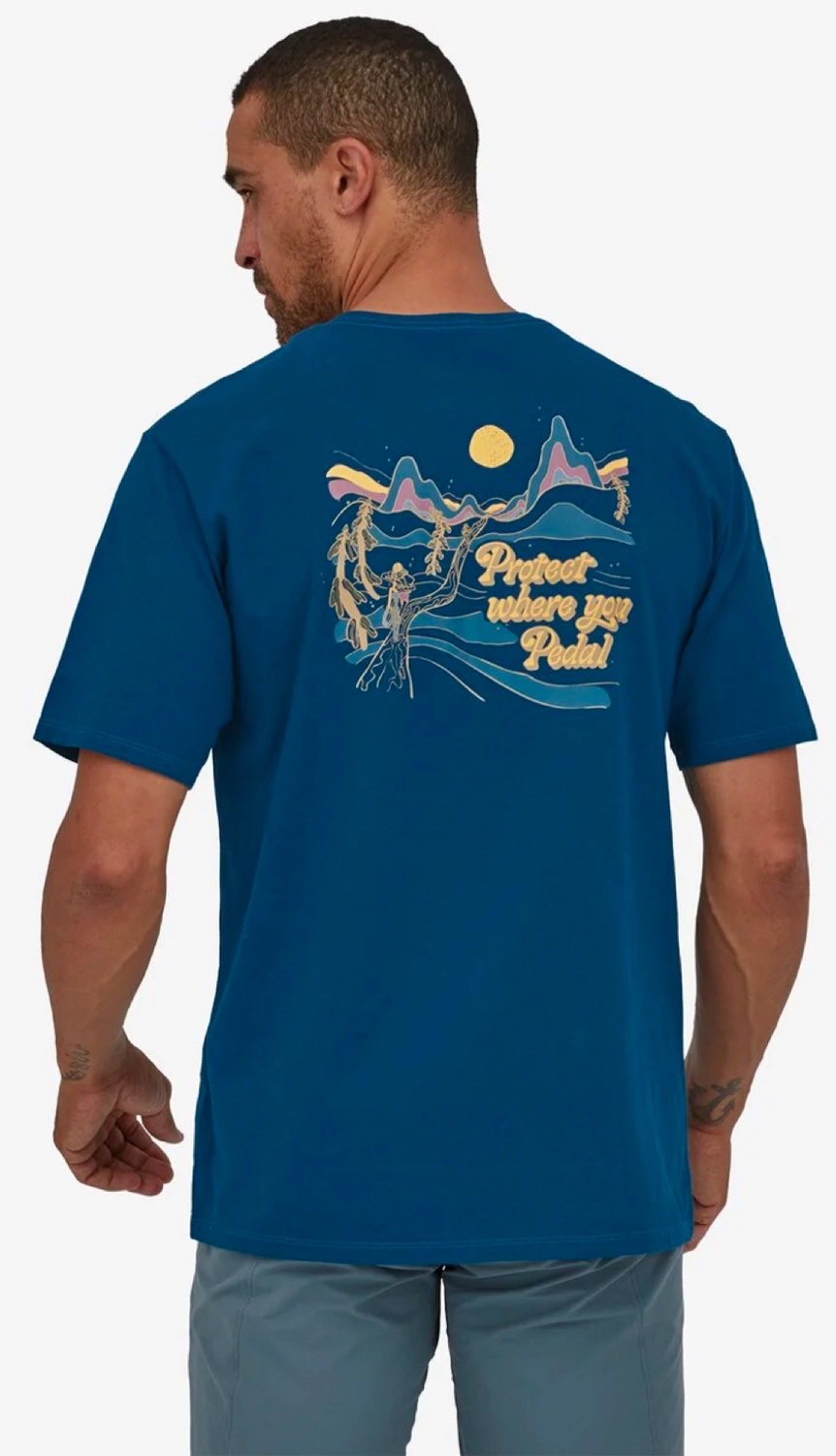 T-Shirt Patagonia Men Protect Pedal Organic Lagom Blue 5 T-Shirt Patagonia Men Protect Pedal Organic Lagom Blue - Afbeelding 3
