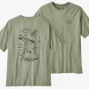 T-Shirt Patagonia Men Action Angler Responsibili Tee Salvia Green -Patagonië Outdoor Sportkleding 3767520groen201