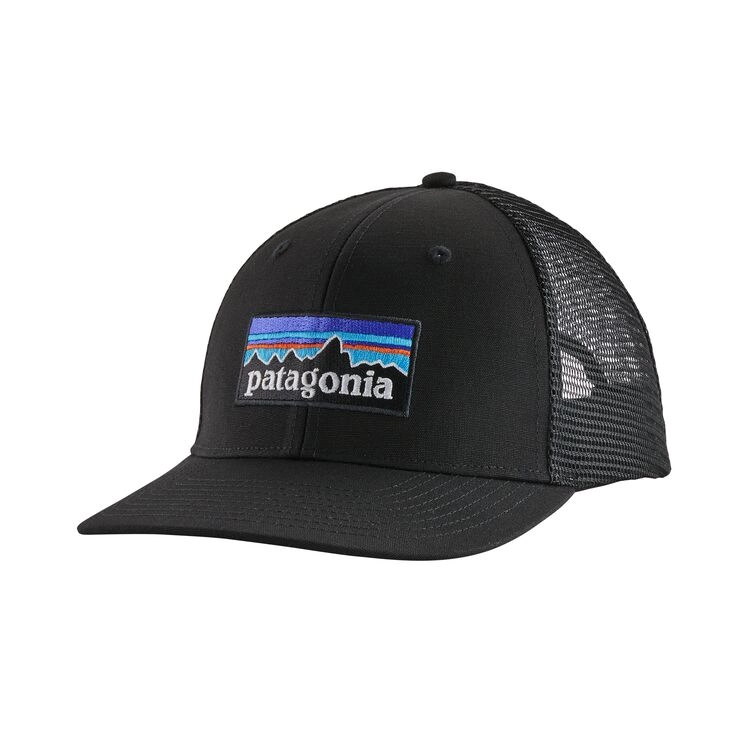 Pet Patagonia P6 Logo Trucker Hat Black 3 Pet Patagonia P6 Logo Trucker Hat Black