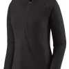 Vest Patagonia Women Cap MW Zip Neck Black -Patagonië Outdoor Sportkleding 44457 BLK