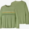 Longsleeve Patagonia Men Cap Cool Daily Graphic Shirt Line Logo Ridge Stripe Salvia Green X Dye 1 Longsleeve Patagonia Men Cap Cool Daily Graphic Shirt Line Logo Ridge Stripe Salvia Green X Dye -Patagonië Outdoor Sportkleding 4519020groen20