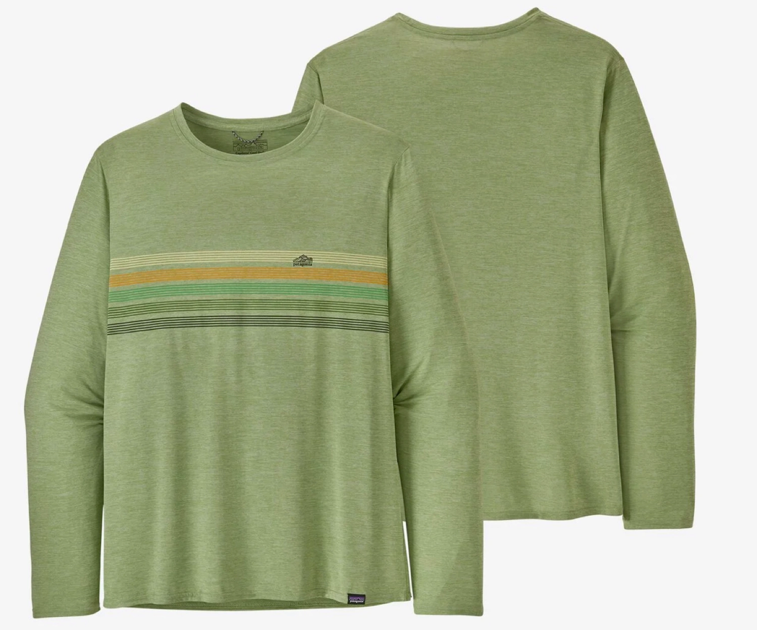 Longsleeve Patagonia Men Cap Cool Daily Graphic Shirt Line Logo Ridge Stripe Salvia Green X Dye 3 Longsleeve Patagonia Men Cap Cool Daily Graphic Shirt Line Logo Ridge Stripe Salvia Green X Dye