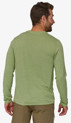 Longsleeve Patagonia Men Cap Cool Daily Graphic Shirt Line Logo Ridge Stripe Salvia Green X Dye 7 Longsleeve Patagonia Men Cap Cool Daily Graphic Shirt Line Logo Ridge Stripe Salvia Green X Dye -Patagonië Outdoor Sportkleding 4519020groen203
