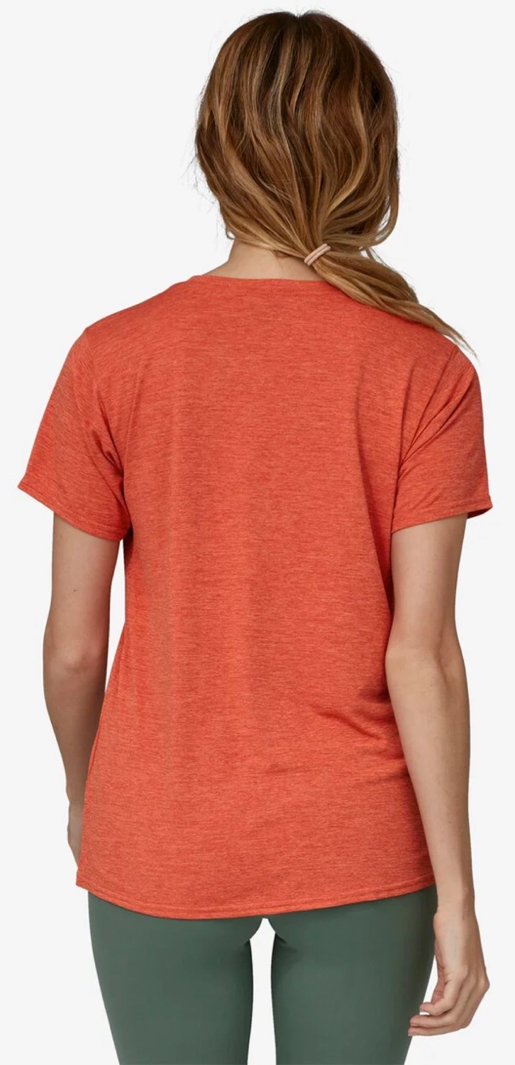 T-Shirt Patagonia Women Cap Cool Daily Graphic Shirt Ridge Rise Stripe Quartz Coral X Dye 5 T-Shirt Patagonia Women Cap Cool Daily Graphic Shirt Ridge Rise Stripe Quartz Coral X Dye - Afbeelding 3