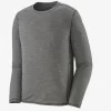 T Shirt Patagonia Men LS Cap Cool Lightweight Shirt Forge Grey Feather Grey X Dye 1 T Shirt Patagonia Men LS Cap Cool Lightweight Shirt Forge Grey Feather Grey X Dye -Patagonië Outdoor Sportkleding 45690 FGX