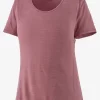 T-Shirt Patagonia Women Cap Cool Lightweight Shirt Evening Mauve Light Evening Mauve X Dye 1 T-Shirt Patagonia Women Cap Cool Lightweight Shirt Evening Mauve Light Evening Mauve X Dye -Patagonië Outdoor Sportkleding 4576520mauve201