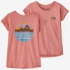 T-Shirt Patagonia Girls Regenerative Organic Certified Cotton Graphic Skyline Stencil Sunfade Pink 2 T-Shirt Patagonia Girls Regenerative Organic Certified Cotton Graphic Skyline Stencil Sunfade Pink -Patagonië Outdoor Sportkleding 6225420roze201