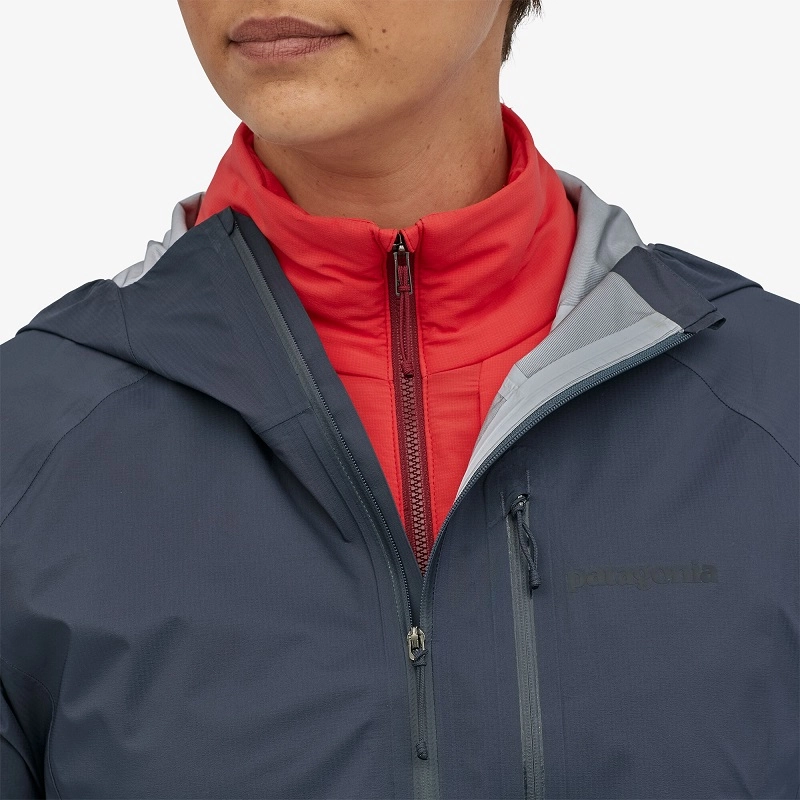 Jas Patagonia Women Storm10 Jacket Smolder Blue 8 Jas Patagonia Women Storm10 Jacket Smolder Blue - Afbeelding 6
