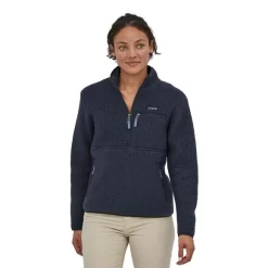 Vest Patagonia Women Retro Pile Marsupial New Navy -Patagonië Outdoor Sportkleding POS WBF21 22835 NENA BJ1