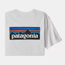 T-Shirt Patagonia Men P-6 Logo Responsibili-Tee White 2020 -Patagonië Outdoor Sportkleding T Shirt Patagonia Men P 6 Logo Responsibili Tee White 2020