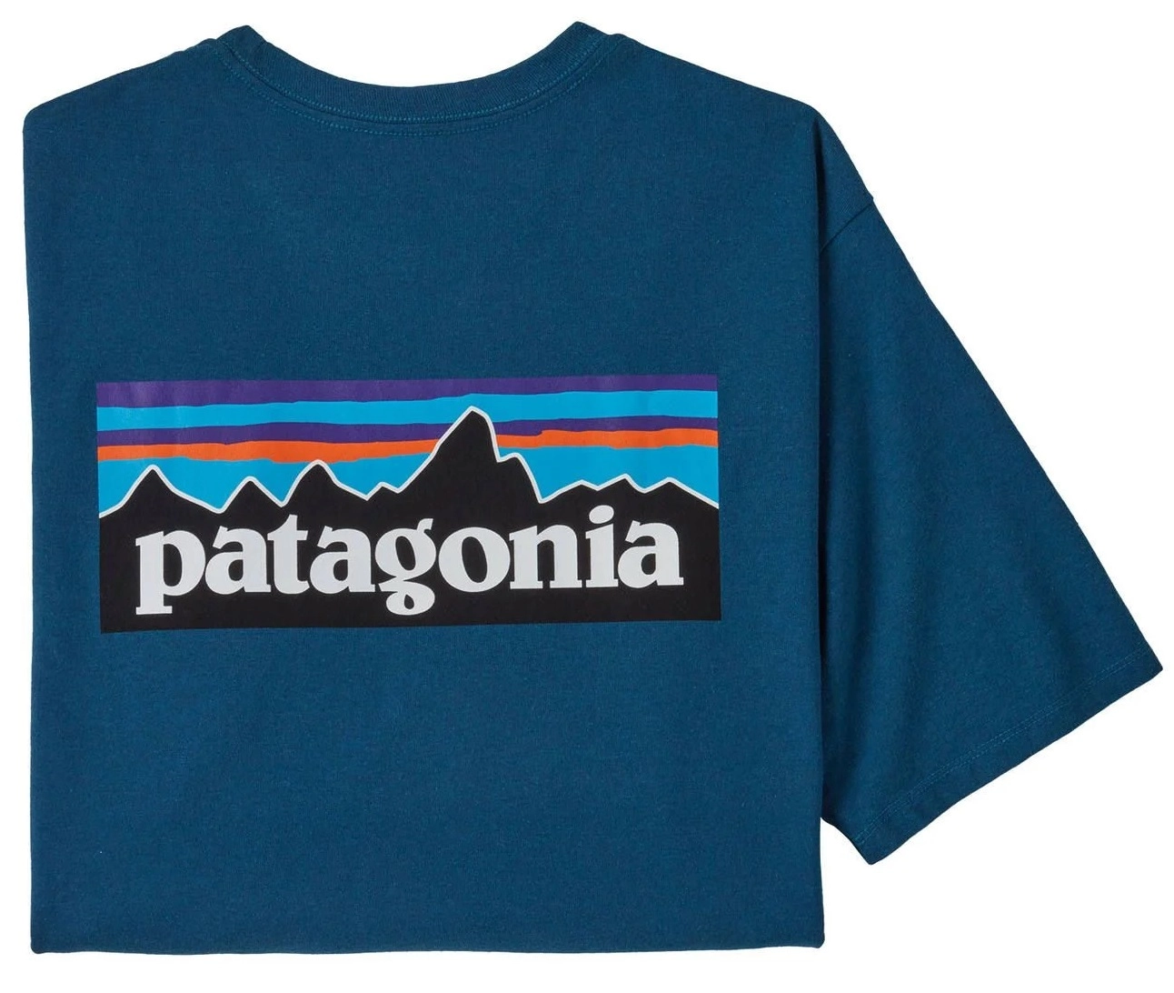 T-Shirt Patagonia Men P-6 Logo Responsibili-Tee Wavy Blue 3 T-Shirt Patagonia Men P-6 Logo Responsibili-Tee Wavy Blue