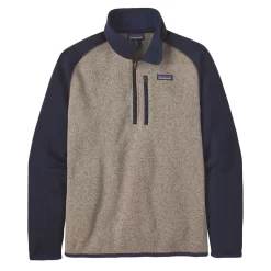 Trui Patagonia Mens Better Sweater 1/4 Zip Oar Tan