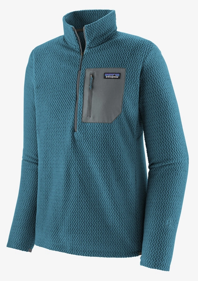 Trui Patagonia Men R1 Air Zip Neck Wavy Blue 3 Trui Patagonia Men R1 Air Zip Neck Wavy Blue