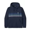 Trui Patagonia Unisex Line Logo Ridge Stripe Uprisal Hoody New Navy -Patagonië Outdoor Sportkleding WBF21 39620 NENA