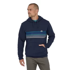 Trui Patagonia Unisex Line Logo Ridge Stripe Uprisal Hoody New Navy -Patagonië Outdoor Sportkleding WBF21 39620 NENA ZT1