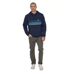 Trui Patagonia Unisex Line Logo Ridge Stripe Uprisal Hoody New Navy -Patagonië Outdoor Sportkleding WBF21 39620 NENA ZT3