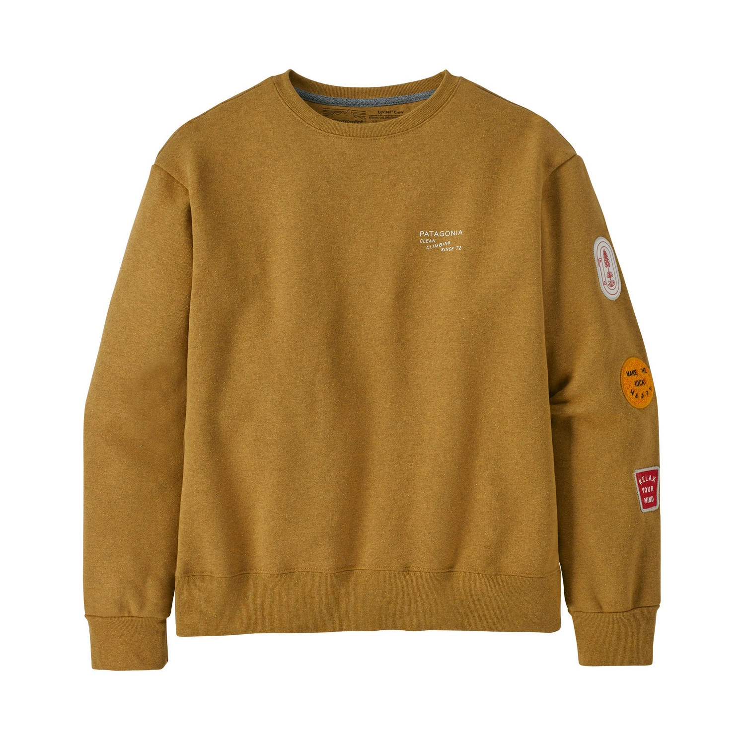 Trui Patagonia Women Clean Climb Badges Uprisal Crew Sweatshirt Cabin Gold 3 Trui Patagonia Women Clean Climb Badges Uprisal Crew Sweatshirt Cabin Gold