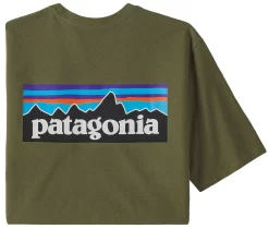 T-Shirt Patagonia Men P-6 Logo Responsibili-Tee Wyoming Green