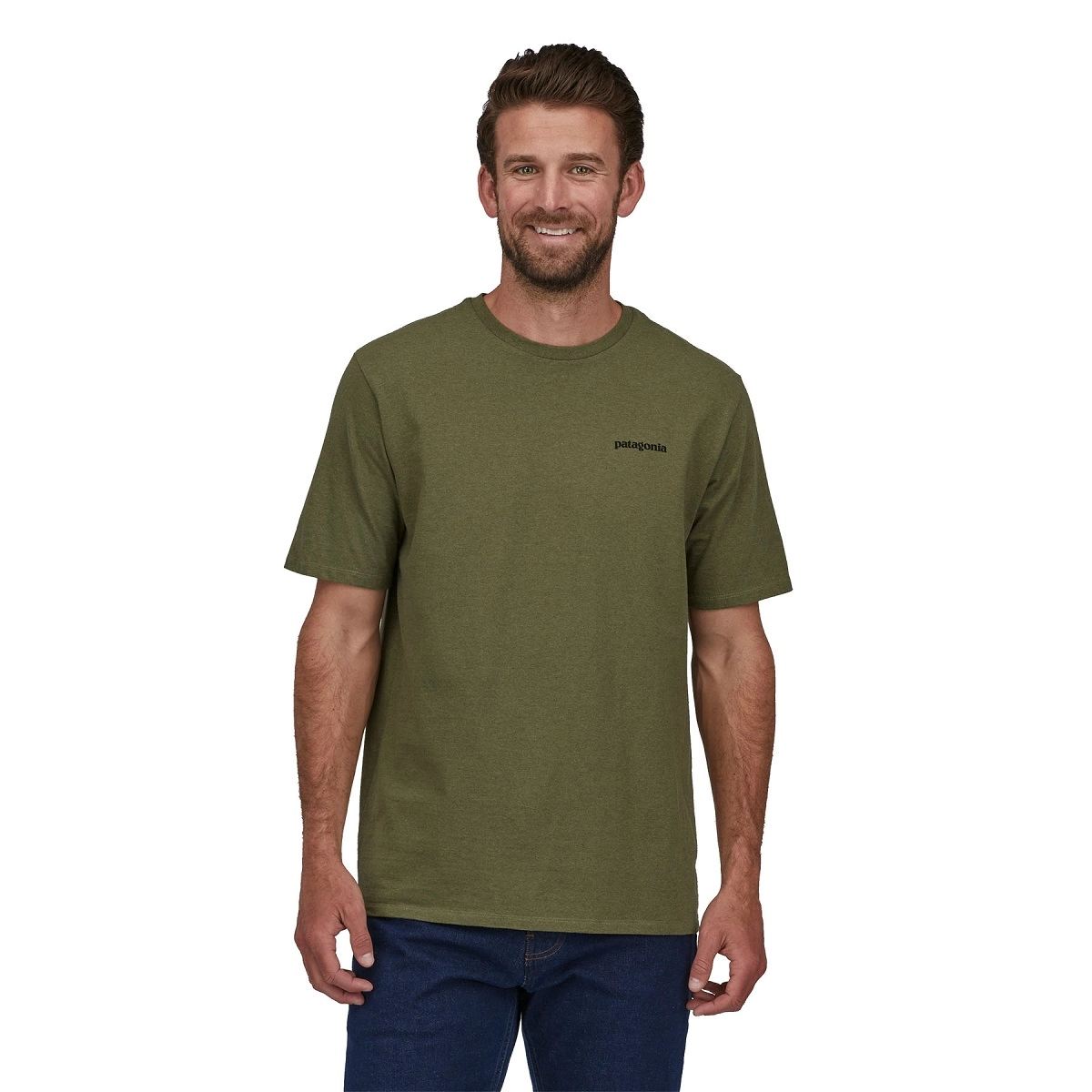 T-Shirt Patagonia Men P-6 Logo Responsibili-Tee Wyoming Green 4 T-Shirt Patagonia Men P-6 Logo Responsibili-Tee Wyoming Green - Afbeelding 2