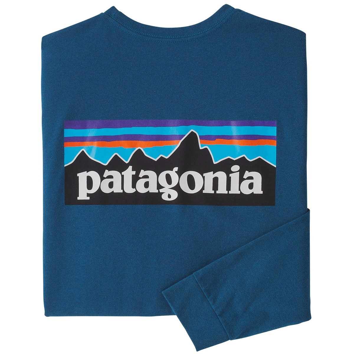 T-shirt Patagonia Men L/S P6 Logo Responsibili-Tee Wavy Blue 3 T-shirt Patagonia Men L/S P6 Logo Responsibili-Tee Wavy Blue