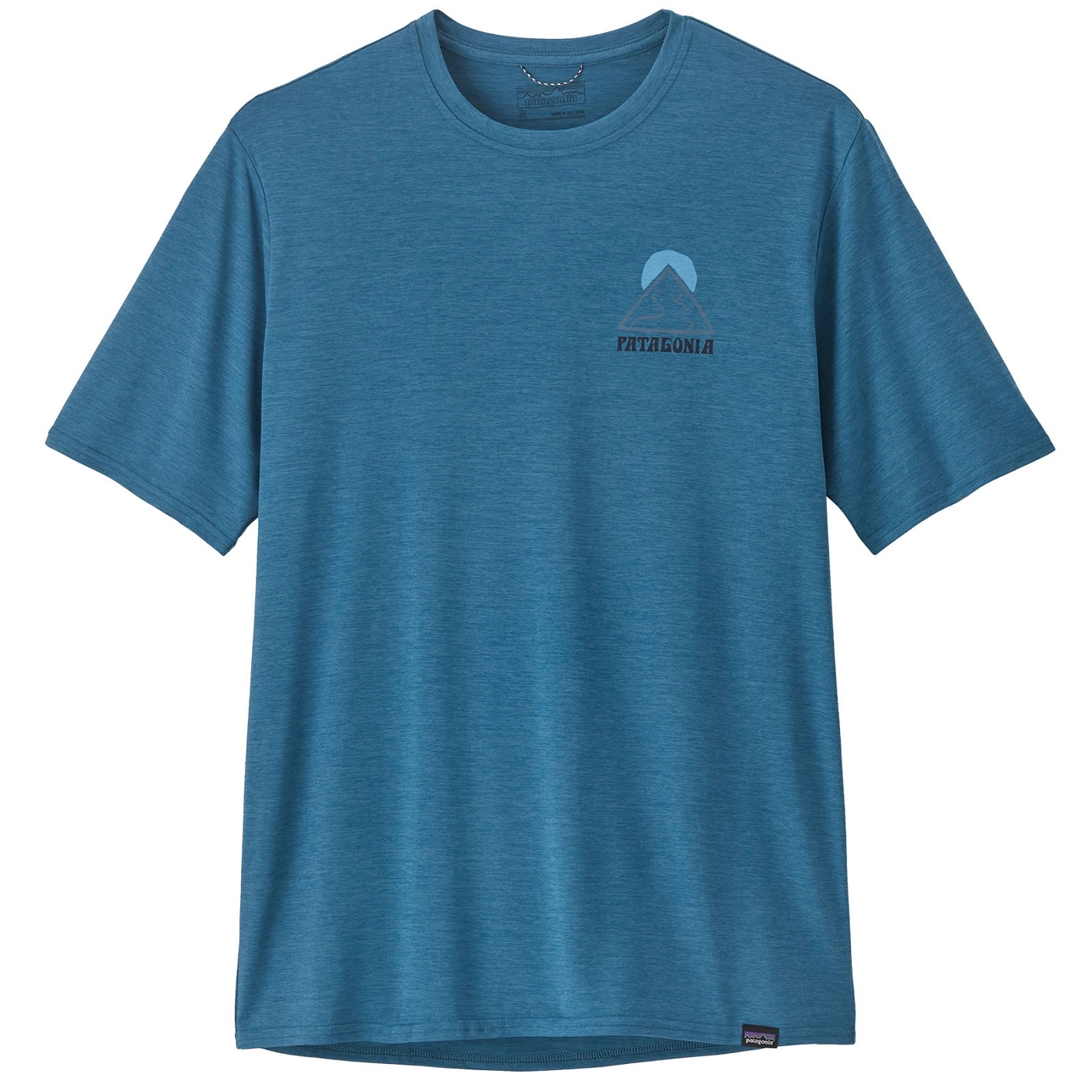 T-Shirt Patagonia Men Cap Cool Daily Graphic Shirt Slow Going Wavy Blue X-Dye 5 T-Shirt Patagonia Men Cap Cool Daily Graphic Shirt Slow Going Wavy Blue X-Dye - Afbeelding 3