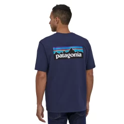 T-Shirt Patagonia Men P-6 Logo Responsibili-Tee Classic Navy -Patagonië Outdoor Sportkleding WBS20 38504 CNY MK2