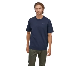 T-Shirt Patagonia Men P-6 Logo Responsibili-Tee Classic Navy -Patagonië Outdoor Sportkleding WBS20 38504 CNY OM1
