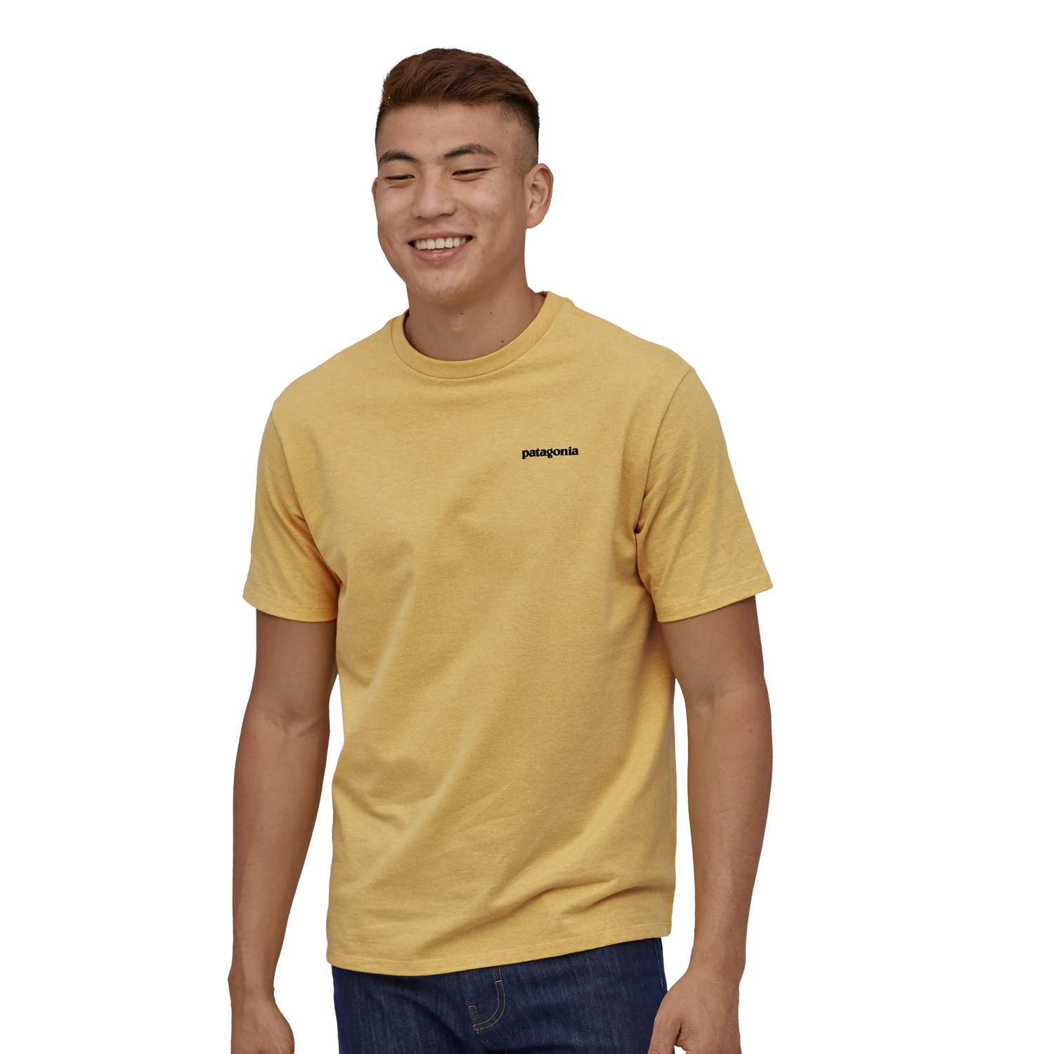 T-Shirt Patagonia Men P-6 Logo Responsibili-Tee Surfboard Yellow 2020 4 T-Shirt Patagonia Men P-6 Logo Responsibili-Tee Surfboard Yellow 2020 - Afbeelding 2