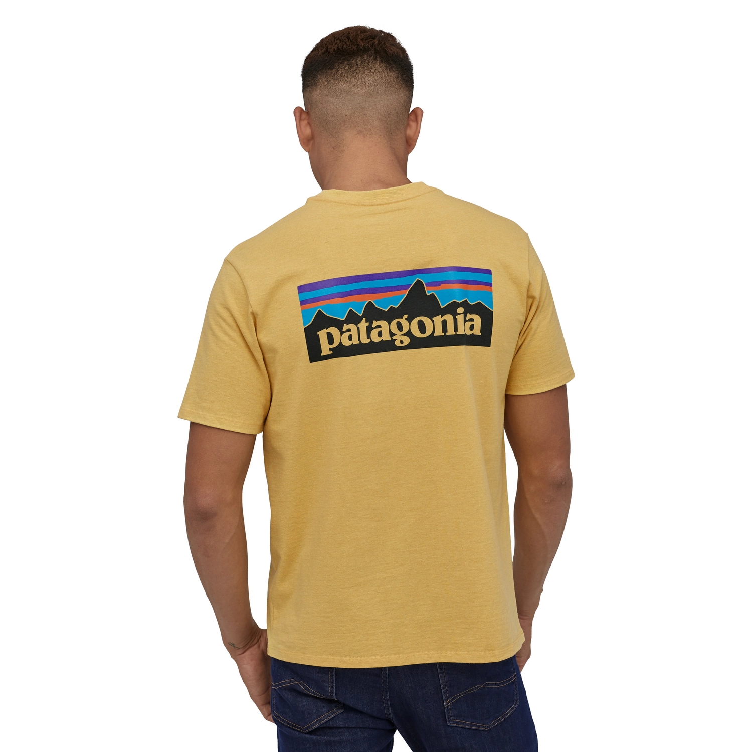 T-Shirt Patagonia Men P-6 Logo Responsibili-Tee Surfboard Yellow 2020 5 T-Shirt Patagonia Men P-6 Logo Responsibili-Tee Surfboard Yellow 2020 - Afbeelding 3