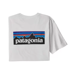 T-Shirt Patagonia Men P-6 Logo Responsibili-Tee White 2020