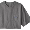 T-Shirt Patagonia Men P6 Label Pocket Responsibili Tee Gravel Heather