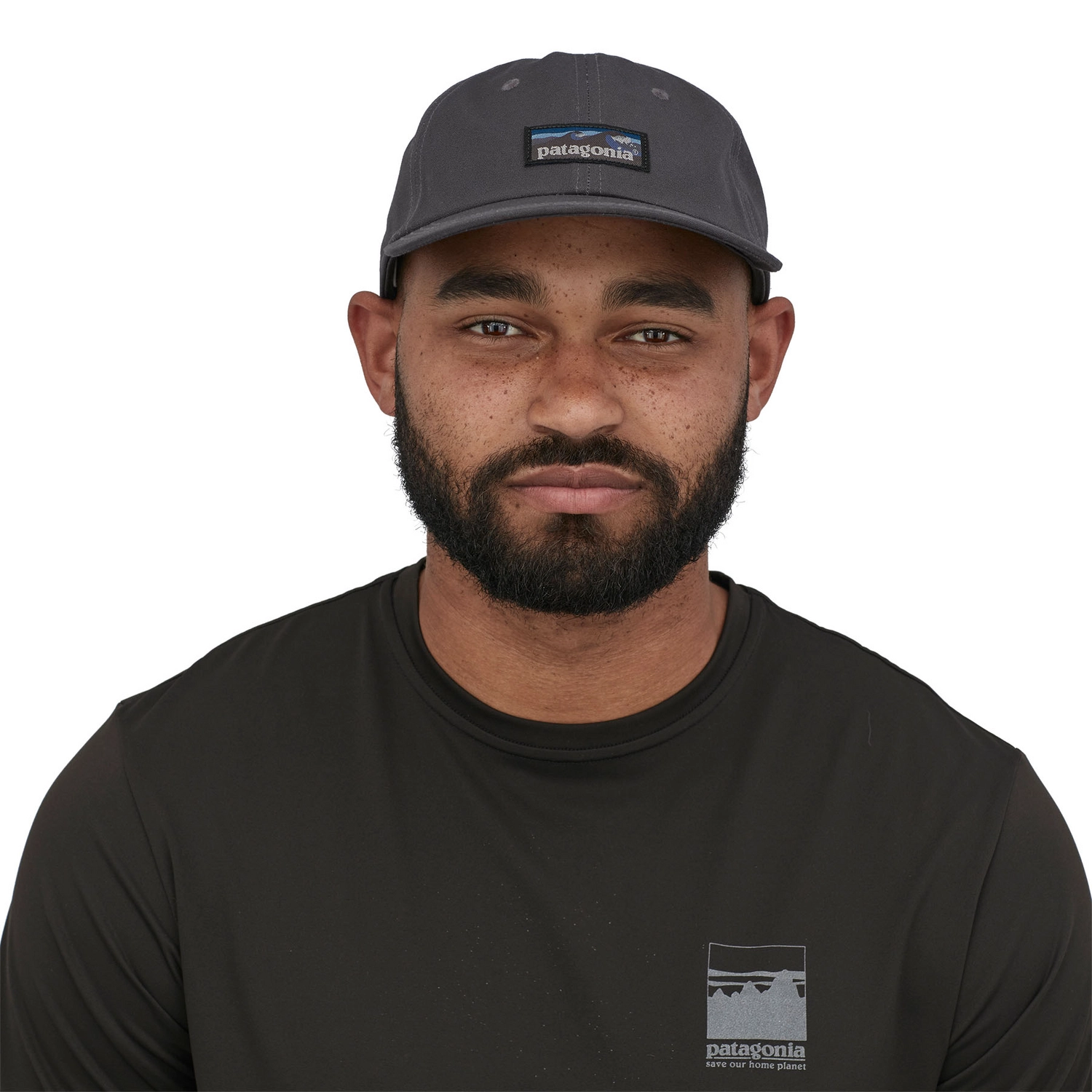 Pet Patagonia Unisex Boardshort Label Trad Cap Ink Black 4 Pet Patagonia Unisex Boardshort Label Trad Cap Ink Black - Afbeelding 2