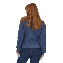 Trui Patagonia Women Ridge Rise Stripe Uprisal Crew Sweatshirt Current Blue -Patagonië Outdoor Sportkleding WBS22 39646 CUBL CKH2