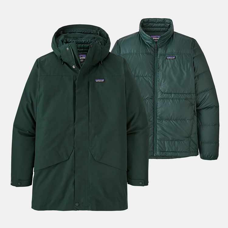 Jas Patagonia Men Tres 3 In 1 Parka Northern Green 4 Jas Patagonia Men Tres 3 In 1 Parka Northern Green - Afbeelding 2