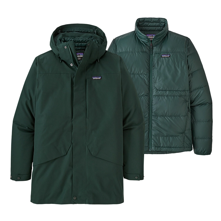 Jas Patagonia Men Tres 3 In 1 Parka Northern Green 3 Jas Patagonia Men Tres 3 In 1 Parka Northern Green
