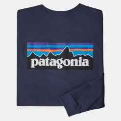 Shirt Patagonia Men L/S P6 Logo Responsibili Tee Classic Navy 9 Shirt Patagonia Men L/S P6 Logo Responsibili Tee Classic Navy -Patagonië Outdoor Sportkleding shirt patagonia men l s p6 logo responsibili tee classic navy