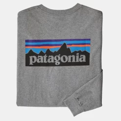 Shirt Patagonia Men L/S P6 Logo Responsibili Tee Gravel Heather 7 Shirt Patagonia Men L/S P6 Logo Responsibili Tee Gravel Heather -Patagonië Outdoor Sportkleding shirt patagonia men l s p6 logo responsibili tee gravel heather
