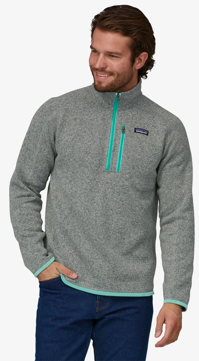 Trui Patagonia Men Better Sweater 1/4 Zip Stonewash Early Teal 4 Trui Patagonia Men Better Sweater 1/4 Zip Stonewash Early Teal - Afbeelding 2