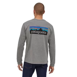 Shirt Patagonia Men L/S P6 Logo Responsibili Tee Gravel Heather 9 Shirt Patagonia Men L/S P6 Logo Responsibili Tee Gravel Heather -Patagonië Outdoor Sportkleding wbf20 38518 glh kt2