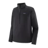 Trui Patagonia Men R1 Daily Zip Neck Ink Black Black X Dye -Patagonië Outdoor Sportkleding wbf21 40500 inbx