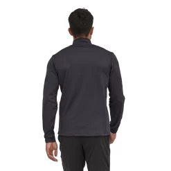 Trui Patagonia Men R1 Daily Zip Neck Ink Black Black X Dye -Patagonië Outdoor Sportkleding wbf21 40500 inbx mk2