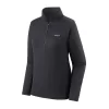 Trui Patagonia Women R1 Daily Zip Neck Ink Black Black X Dye -Patagonië Outdoor Sportkleding wbf21 40505 inbx