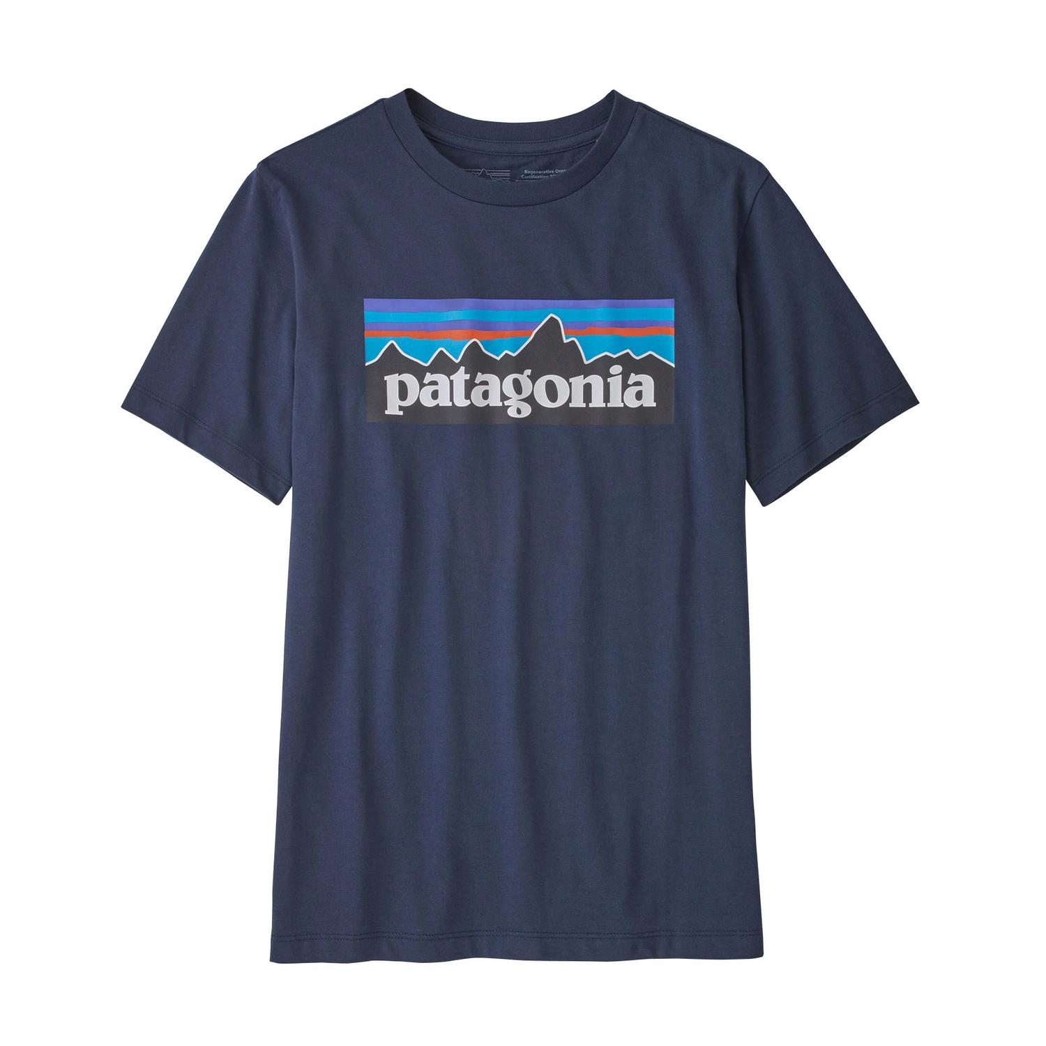 T-Shirt Patagonia Kids Regenerative Organic Certified Cotton P6 Logo New Navy 3 T-Shirt Patagonia Kids Regenerative Organic Certified Cotton P6 Logo New Navy