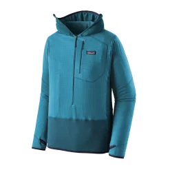 Trui Patagonia Men R1 P/O Hoody Wavy Blue