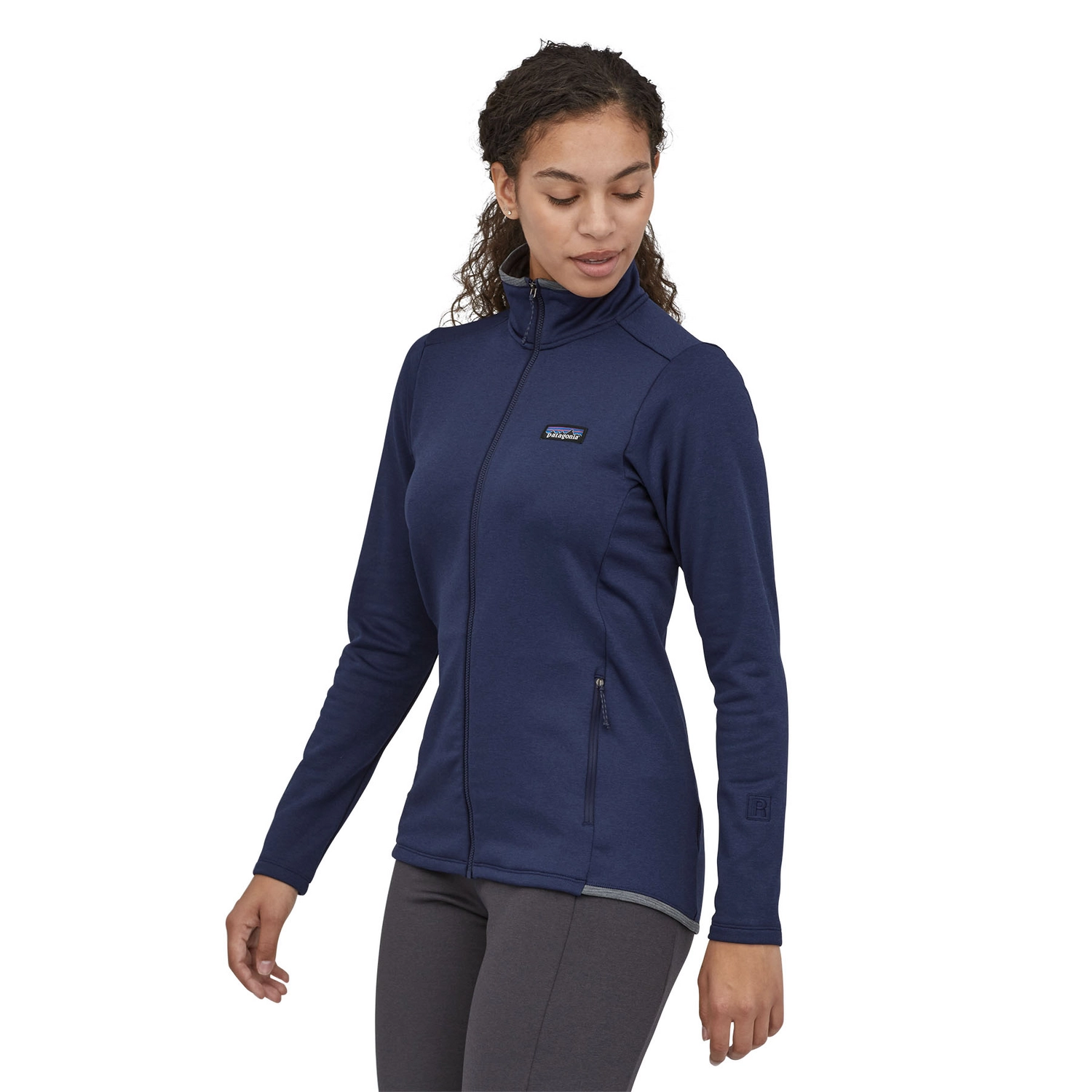Vest Patagonia Women R1 Daily Jacket Classic Navy Light Classic Navy X Dye 4 Vest Patagonia Women R1 Daily Jacket Classic Navy Light Classic Navy X Dye - Afbeelding 2